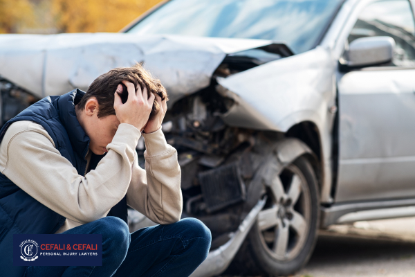 Car accident on a Rancho Santa Margarita parkway