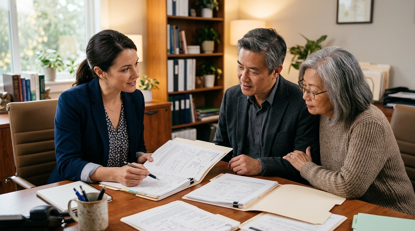California traumatic brain injury attorney reviewing a claim