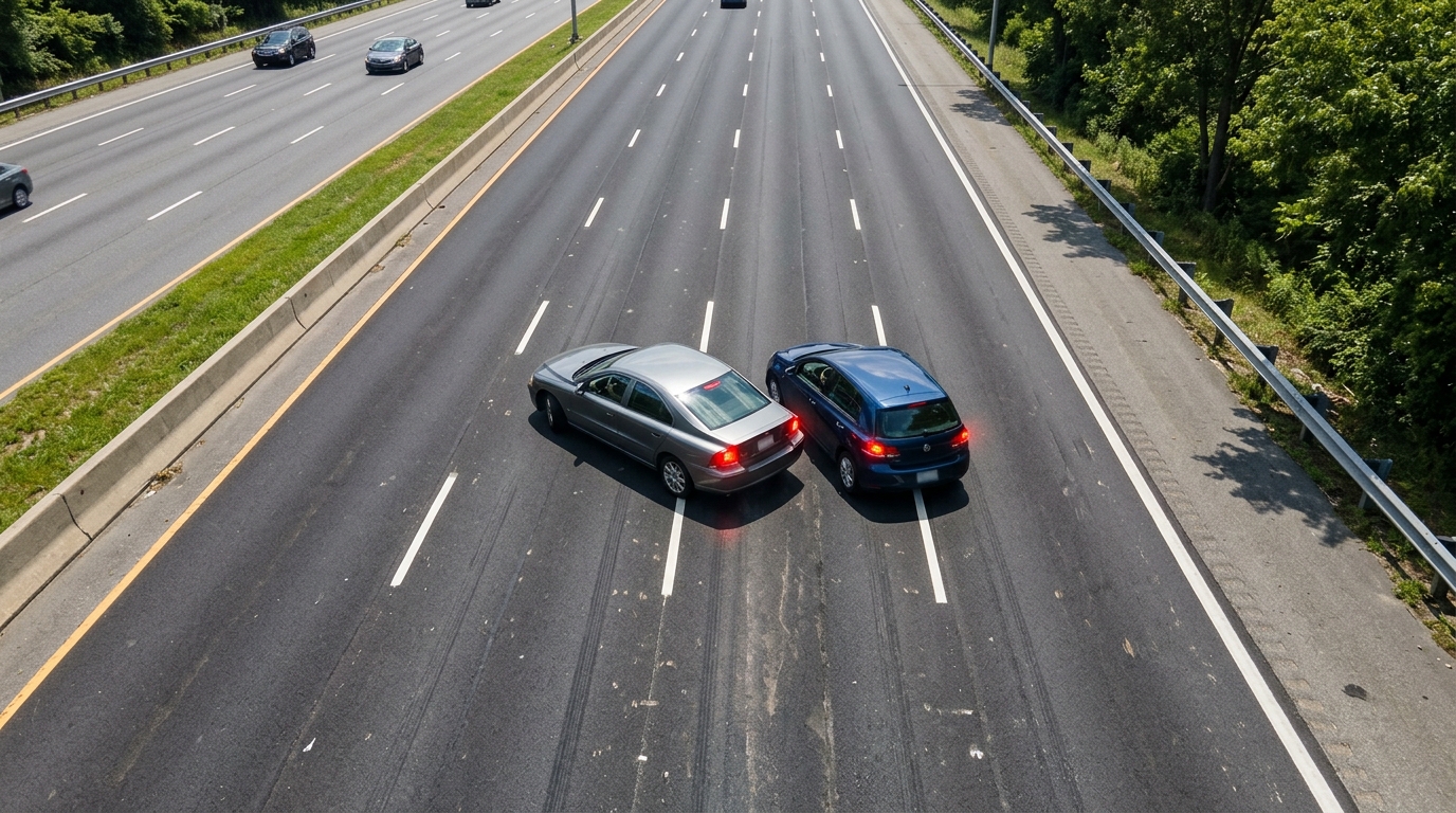 Who is at fault in a California sideswipe collision