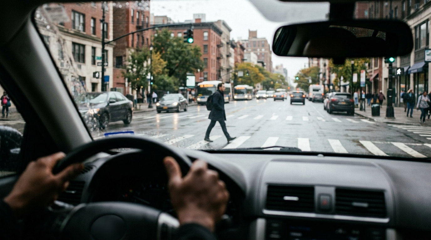 A driver's duty of care toward a jaywalking pedestrian in California