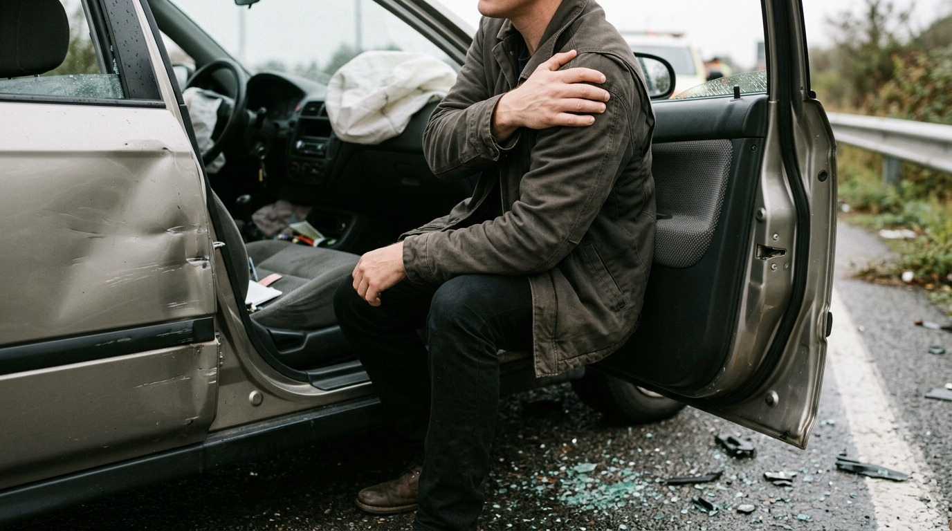Shoulder pain after a car accident