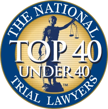 The National Trial Lawyers Top 40 Under 40 badge